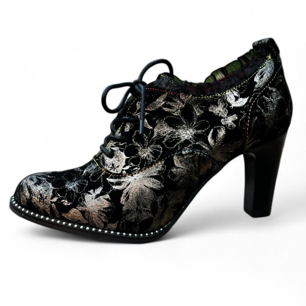 NWOB L’Artiste by Spring Step Glitzish in Pewter Multi EU37/US6.5-7